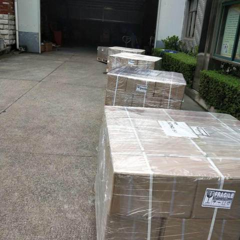 Marchandises emballées prêtes à être expédiées